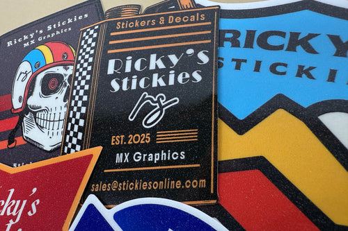 Glitter Finish Custom Stickers