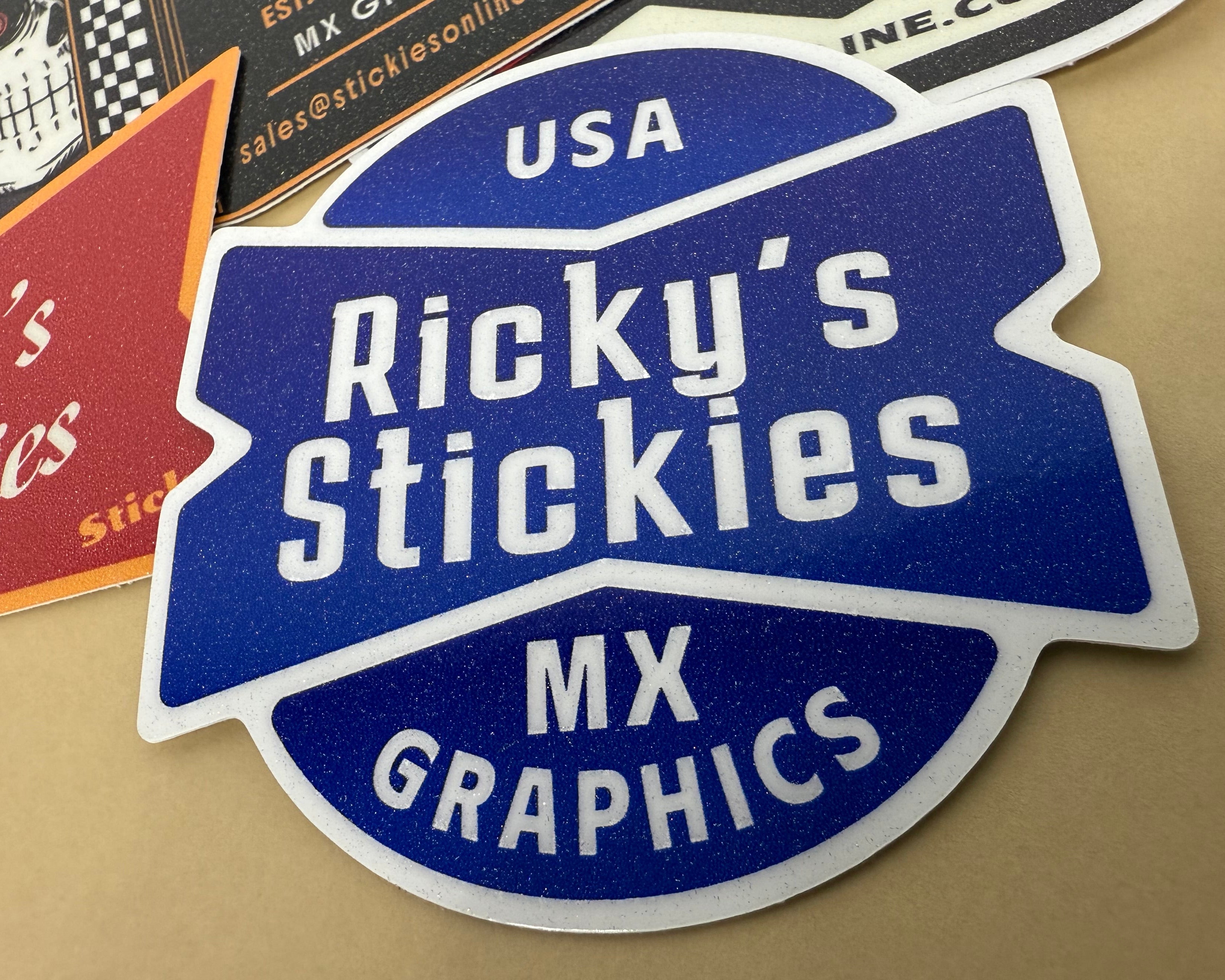 Glitter Finish Custom Stickers