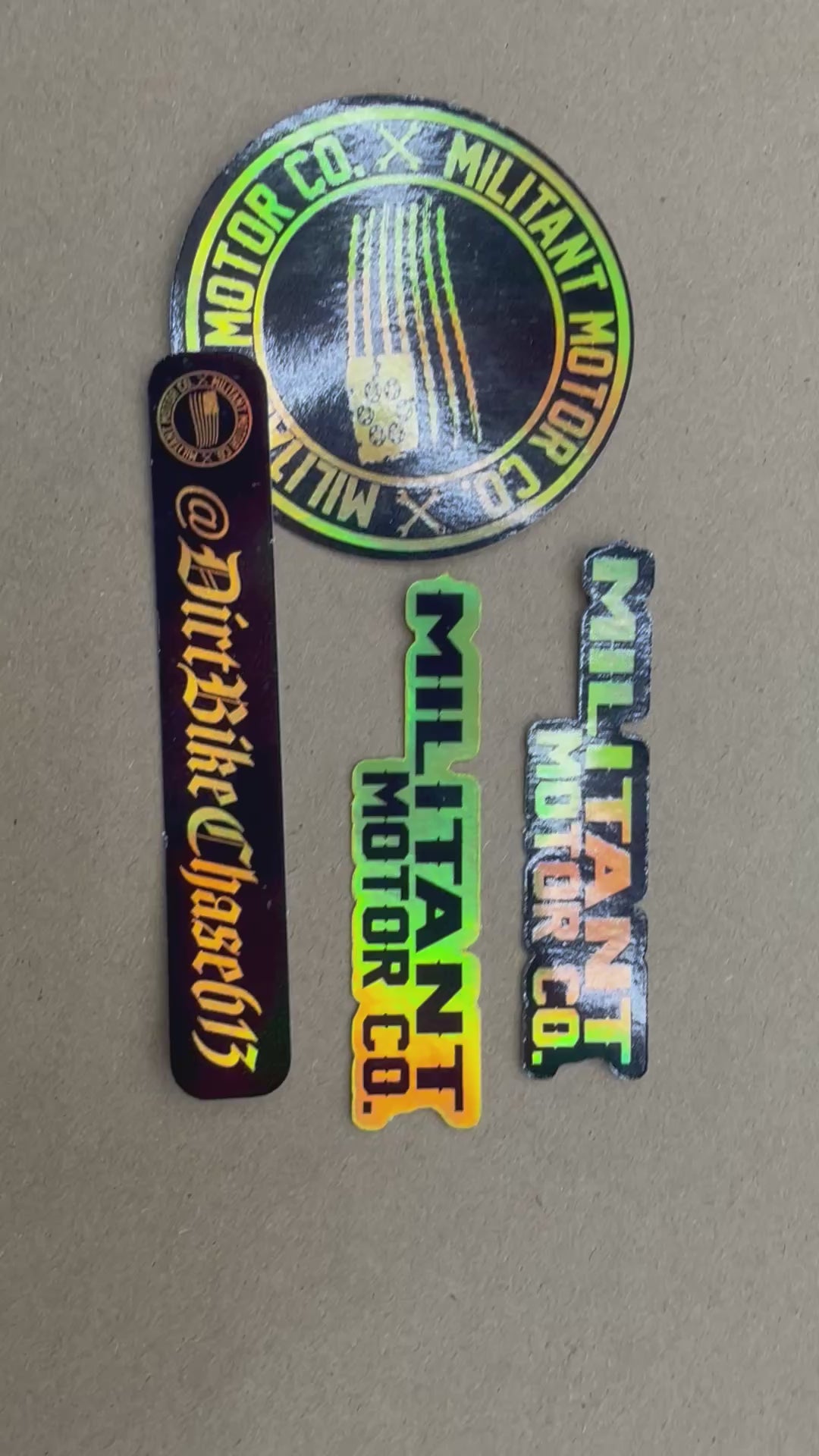 Holographic Custom Stickers